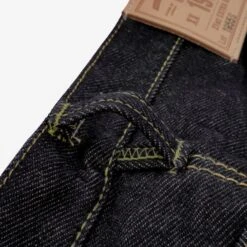 21oz Selvedge Denim "1955" Straight Cut Jeans - Indigo -Denim Clothing-Iron Heart International 1955s 5
