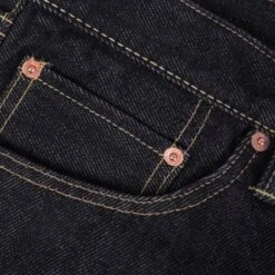 21oz Selvedge Denim "1955" Straight Cut Jeans - Indigo -Denim Clothing-Iron Heart International 1955s 6