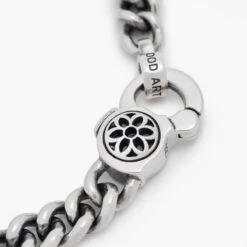 GOOD ART HLYWD Curb Chain Bracelet Size A - Sterling Silver 10 GOOD ART HLYWD Curb Chain Bracelet Size A - Sterling Silver -Denim Clothing-Iron Heart International BS CURBA 2