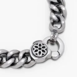 GOOD ART HLYWD Curb Chain Bracelet Size C - Sterling Silver -Denim Clothing-Iron Heart International BS CURBC 2