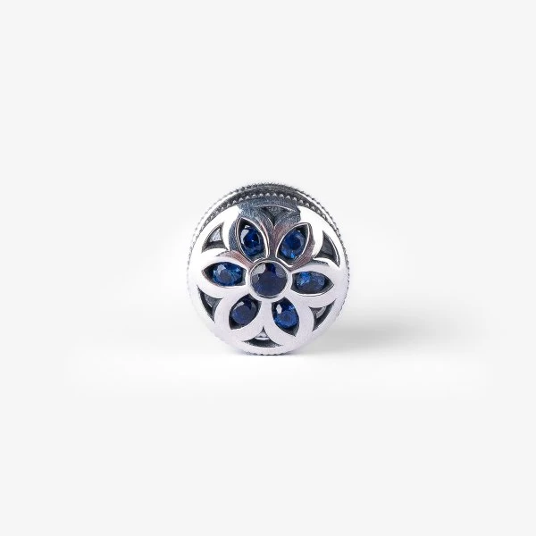 GOOD ART HLYWD Model 10 Button - Sterling Silver With Sapphires 4 GOOD ART HLYWD Model 10 Button - Sterling Silver With Sapphires - Image 2