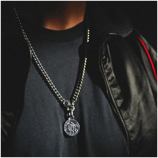 GOOD ART HLYWD Curb Chain Necklace Link Size A At 30" - Sterling Silver 3 GOOD ART HLYWD Curb Chain Necklace Link Size A At 30" - Sterling Silver