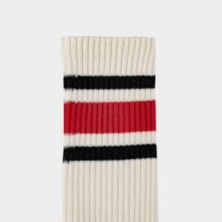 Decka 80s Skater Socks - Red