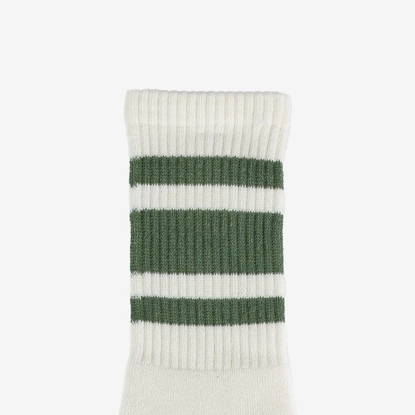 Decka 80s Skater Socks - Short Length - Olive Green 3 Decka 80s Skater Socks - Short Length - Olive Green