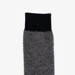 Decka Boucle Alpaca Socks - Grey