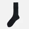 Decka Cased Heavyweight Plain Socks - Black -Denim Clothing-Iron Heart International DEC CAS BLK