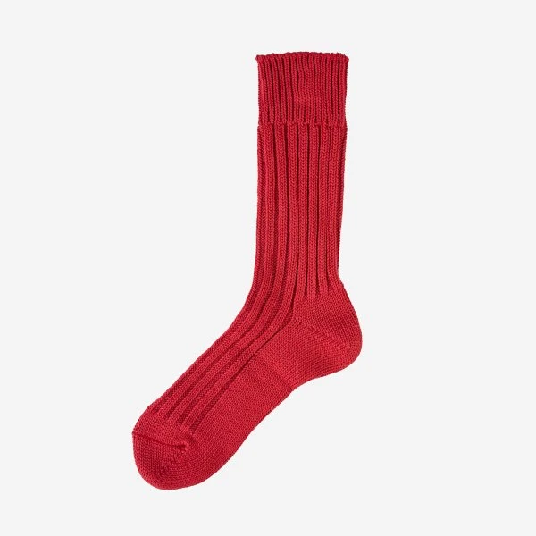 Decka Cased Heavyweight Plain Socks - Burgundy 3 Decka Cased Heavyweight Plain Socks - Burgundy