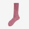 Decka Cased Heavyweight Plain Socks - Flamingo 1 Decka Cased Heavyweight Plain Socks - Flamingo -Denim Clothing-Iron Heart International DEC CAS FLM