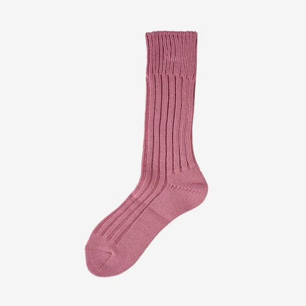 Decka Cased Heavyweight Plain Socks - Flamingo 3 Decka Cased Heavyweight Plain Socks - Flamingo