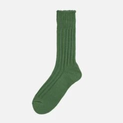 Decka Cased Heavyweight Plain Socks - Green