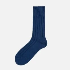 Decka Cased Heavyweight Plain Socks - Navy