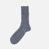 Decka Cased Heavyweight Plain Socks - Stone 1 Decka Cased Heavyweight Plain Socks - Stone -Denim Clothing-Iron Heart International DEC CAS STO