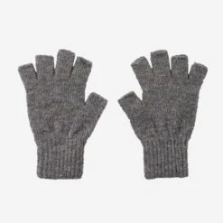 Decka Fingerless Gloves - Light Grey