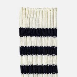 Decka Heavyweight Socks / Stripes - Ivory X Navy