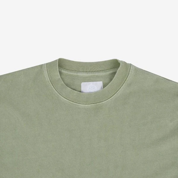 GOOD ART HLYWD Heavyweight Long Sleeve Crew Neck T-Shirt - Sage Green 10 GOOD ART HLYWD Heavyweight Long Sleeve Crew Neck T-Shirt - Sage Green - Image 8