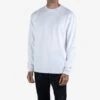 GOOD ART HLYWD Heavyweight Long Sleeve Crew Neck T-Shirt - Optic White