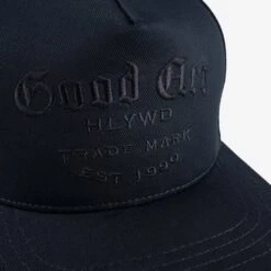 GOOD ART HLYWD Trunk Logo High Crown Snapback Cap - Black 9 GOOD ART HLYWD Trunk Logo High Crown Snapback Cap - Black -Denim Clothing-Iron Heart International HCS TRK BLK 2