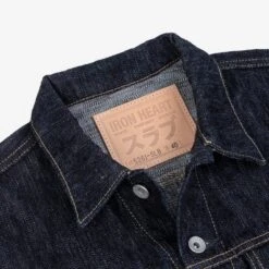 16oz Slubby Selvedge Denim Type III Jacket - Indigo -Denim Clothing-Iron Heart International IH 526J SLB 8