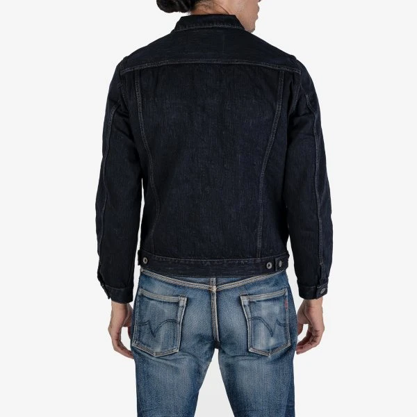 16oz Slubby Selvedge Denim Type III Jacket - Indigo Overdyed Black 4 16oz Slubby Selvedge Denim Type III Jacket - Indigo Overdyed Black - Image 2
