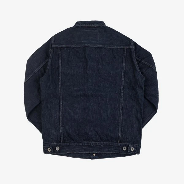 16oz Slubby Selvedge Denim Type III Jacket - Indigo Overdyed Black 6 16oz Slubby Selvedge Denim Type III Jacket - Indigo Overdyed Black - Image 4