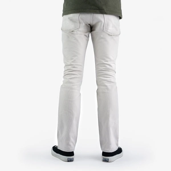 14oz Cotton Piqué Super Slim Cut Jeans - Ecru 4 14oz Cotton Piqué Super Slim Cut Jeans - Ecru - Image 2