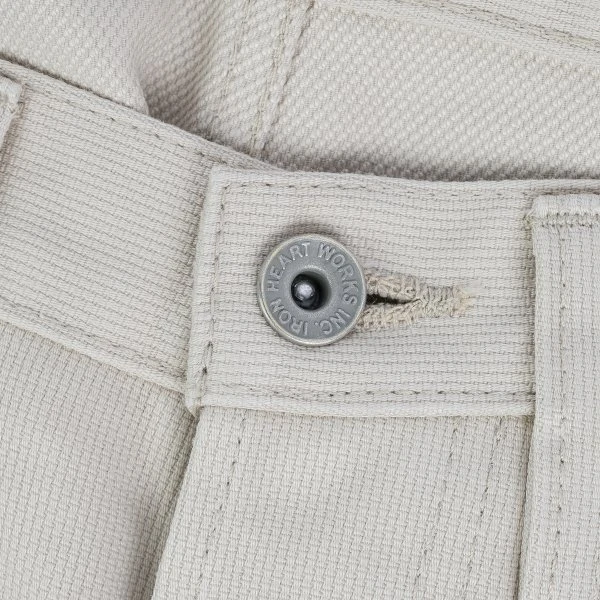 14oz Cotton Piqué Super Slim Cut Jeans - Ecru 13 14oz Cotton Piqué Super Slim Cut Jeans - Ecru - Image 11