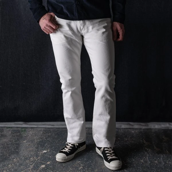 13.5oz Denim Super Slim Cut Jeans - White 5 13.5oz Denim Super Slim Cut Jeans - White - Image 3
