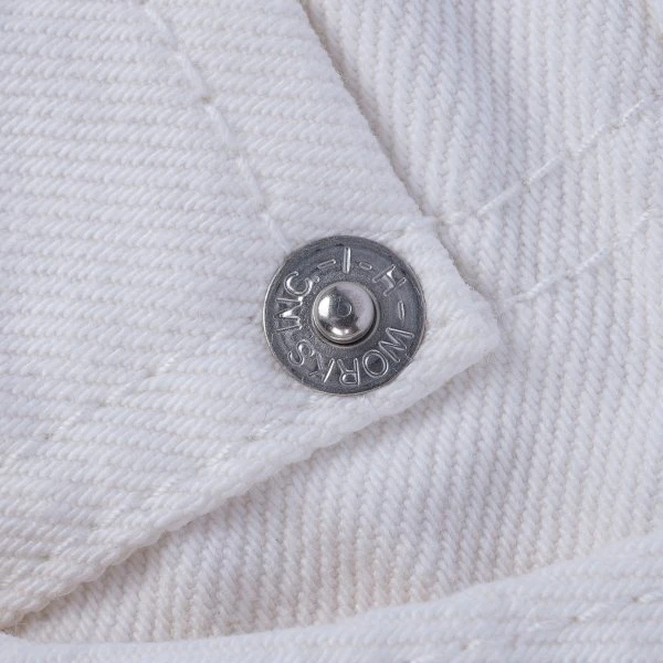 13.5oz Denim Super Slim Cut Jeans - White 9 13.5oz Denim Super Slim Cut Jeans - White - Image 7