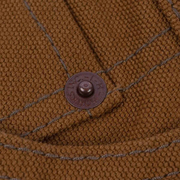 17oz Duck Super Slim Cut Jeans - Brown 14 17oz Duck Super Slim Cut Jeans - Brown - Image 12