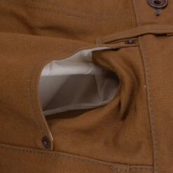 17oz Duck Super Slim Cut Jeans - Brown 23 17oz Duck Super Slim Cut Jeans - Brown -Denim Clothing-Iron Heart International IH 555D 9