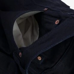 14oz Selvedge Denim Super Slim Cut Jeans - Indigo/Indigo -Denim Clothing-Iron Heart International IH 555S 14ii 11