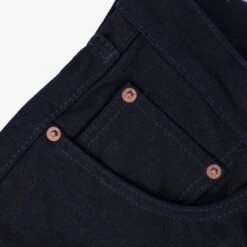 14oz Selvedge Denim Super Slim Cut Jeans - Indigo/Indigo -Denim Clothing-Iron Heart International IH 555S 14ii 8
