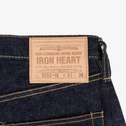 18oz Vintage Selvedge Denim Super Slim Cut Jeans - Indigo -Denim Clothing-Iron Heart International IH 555S 18 7