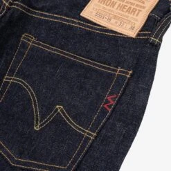 18oz Vintage Selvedge Denim Super Slim Cut Jeans - Indigo -Denim Clothing-Iron Heart International IH 555S 18 9