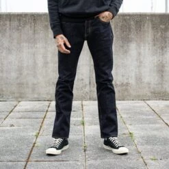 19oz Left Hand Twill Selvedge Denim Super Slim Cut Jeans - Indigo -Denim Clothing-Iron Heart International IH 555S 19L 2