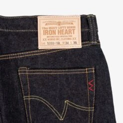 19oz Left Hand Twill Selvedge Denim Super Slim Cut Jeans - Indigo -Denim Clothing-Iron Heart International IH 555S 19L 5