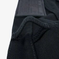 21oz Selvedge Denim Super Slim Cut Jeans - Superblack Non-Fade -Denim Clothing-Iron Heart International IH 555S SB 11