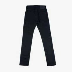 21oz Selvedge Denim Super Slim Cut Jeans - Superblack Non-Fade -Denim Clothing-Iron Heart International IH 555S SB 4