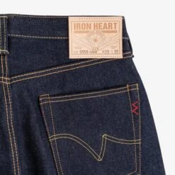 21/23oz Ultra Heavy Raw Selvedge Denim Super Slim Cut Jeans - Indigo -Denim Clothing-Iron Heart International IH 555S UHR 10