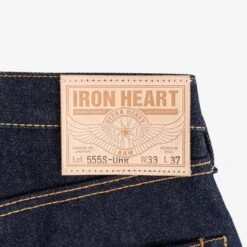 21/23oz Ultra Heavy Raw Selvedge Denim Super Slim Cut Jeans - Indigo -Denim Clothing-Iron Heart International IH 555S UHR 11