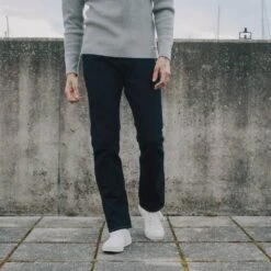 14oz Broken Twill Selvedge Denim Super Slim Cut Jeans - Indigo Overdyed Black -Denim Clothing-Iron Heart International IH 555SBR 14od 2