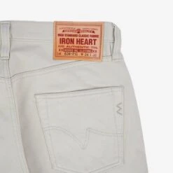 14oz Cotton Piqué Straight Cut Jeans - Ecru 29 14oz Cotton Piqué Straight Cut Jeans - Ecru -Denim Clothing-Iron Heart International IH 634 PIQ 13