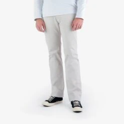 14oz Cotton Piqué Straight Cut Jeans - Ecru