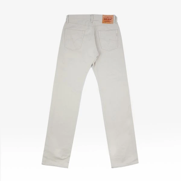 14oz Cotton Piqué Straight Cut Jeans - Ecru 6 14oz Cotton Piqué Straight Cut Jeans - Ecru - Image 4
