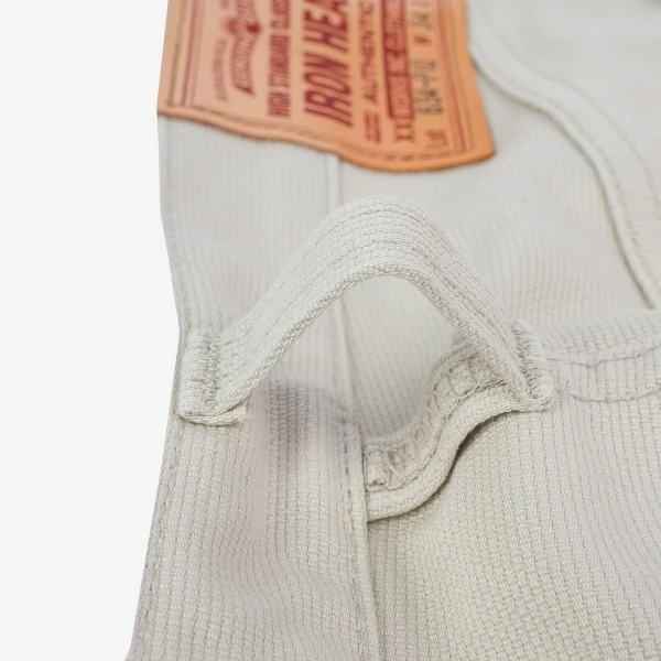 14oz Cotton Piqué Straight Cut Jeans - Ecru 10 14oz Cotton Piqué Straight Cut Jeans - Ecru - Image 8