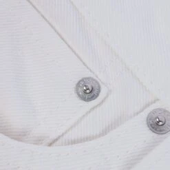 13.5oz Denim Straight Cut Jeans - White -Denim Clothing-Iron Heart International IH 634 WT 8