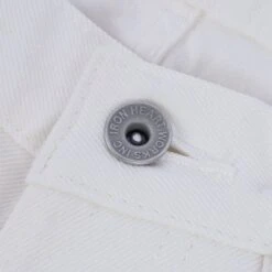 13.5oz Denim Straight Cut Jeans - White -Denim Clothing-Iron Heart International IH 634 WT 9