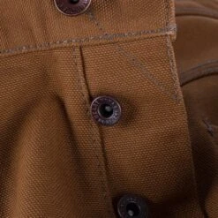 17oz Duck Straight Cut Jeans - Brown -Denim Clothing-Iron Heart International IH 634D 8