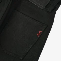 21oz Selvedge Denim Straight Cut - Superblack Non-Fade -Denim Clothing-Iron Heart International IH 634S SB 5