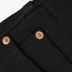 21oz Selvedge Denim Straight Cut - Superblack Non-Fade -Denim Clothing-Iron Heart International IH 634S SB 9